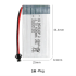 3.7V 600mAh Rechargeable Li-ion Battery for Unmanned Aerial Vehicle Remote Control Aircraft Model Airplane Batteries