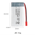 3.7V 600mAh Rechargeable Li-ion Battery for Unmanned Aerial Vehicle Remote Control Aircraft Model Airplane Batteries