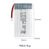 3.7V 600mAh Rechargeable Li-ion Battery for Unmanned Aerial Vehicle Remote Control Aircraft Model Airplane Batteries