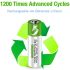 4pcs AA Battery AA Batteries, USB/Type-C AA Rechargeable Battery, High Capacity 1.5V 1733mAh 2600mWh 1.5 Hours Fast Charge