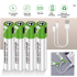 1.5V 4pcs AAA Battery AAA Batteries, USB/Type-C AAA Rechargeable Battery