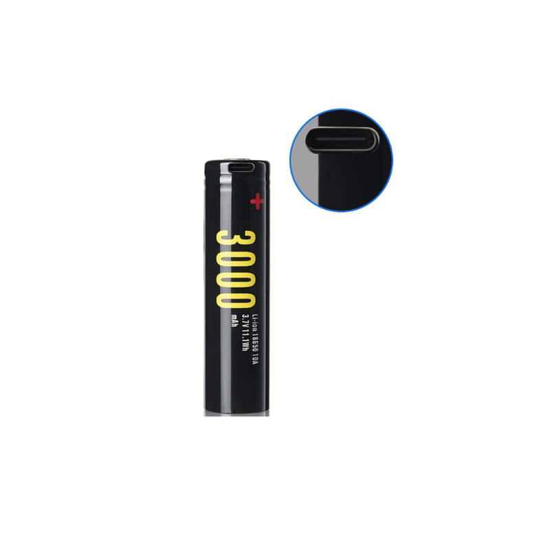 Soshine 18650 3000mAh 3.7V USB Rechargeable Li-ion Battery