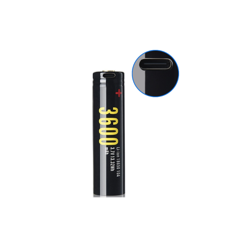Soshine 18650 3600mAh 3.7V USB Rechargeable Li-ion Battery