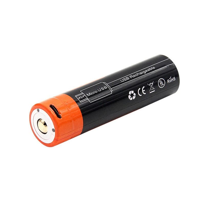 NiteBeam 18650 2600mAh 3.7V USB Rechargeable Li-ion Battery