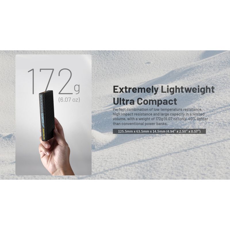 Nitecore Summit 10000 Power Bank, 10000mAh Low Temperature Fast Charging USB-C QC PD Low Temperature Power Bank