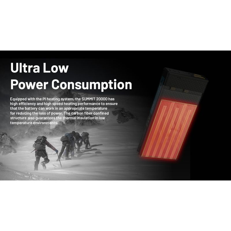 NITECORE SUMMIT 20000 -40°C Low Temperature Carbon Fiber Power Bank