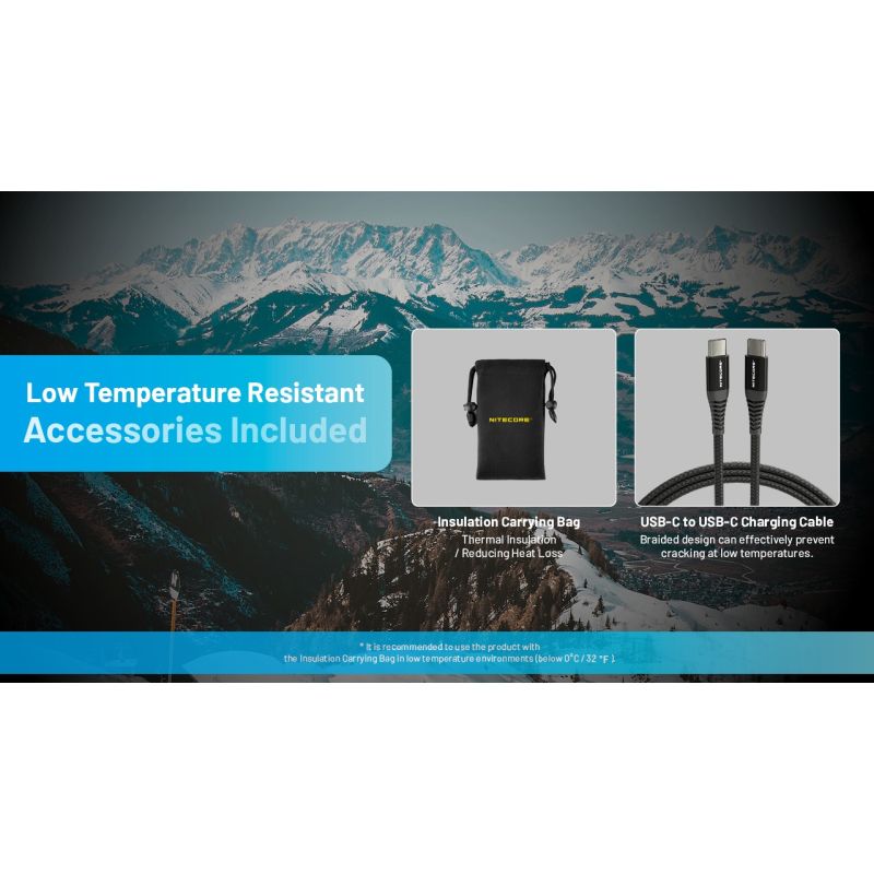 NITECORE SUMMIT 20000 -40°C Low Temperature Carbon Fiber Power Bank