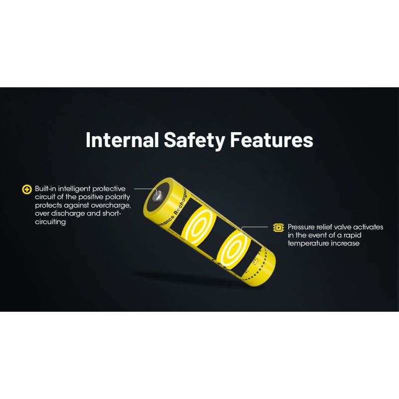 NITECORE Batteries NL2160 6000mAh 21700 Li-ion Rechargeable Battery 