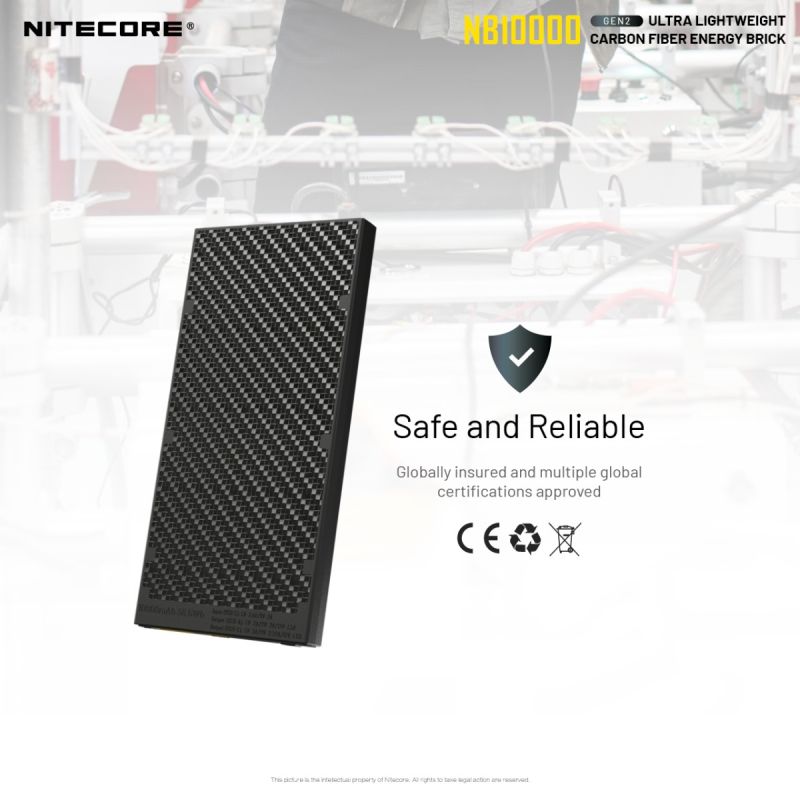 Nitecore NB10000 GEN II Quick Charge Dual-Output Type-C USB 10000mAh Power Bank
