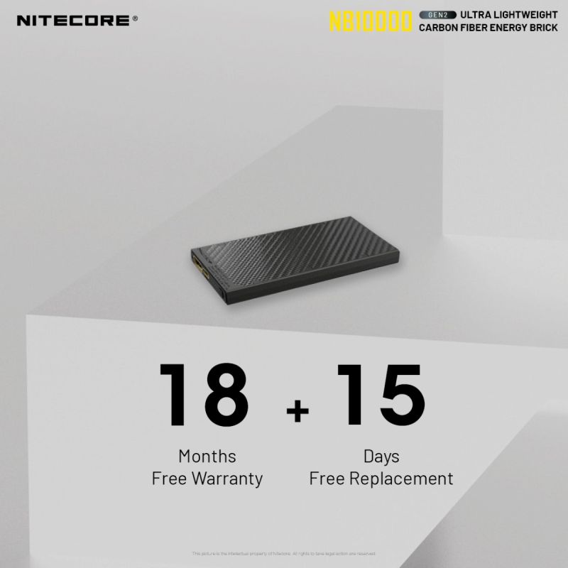 Nitecore NB10000 GEN II Quick Charge Dual-Output Type-C USB 10000mAh Power Bank
