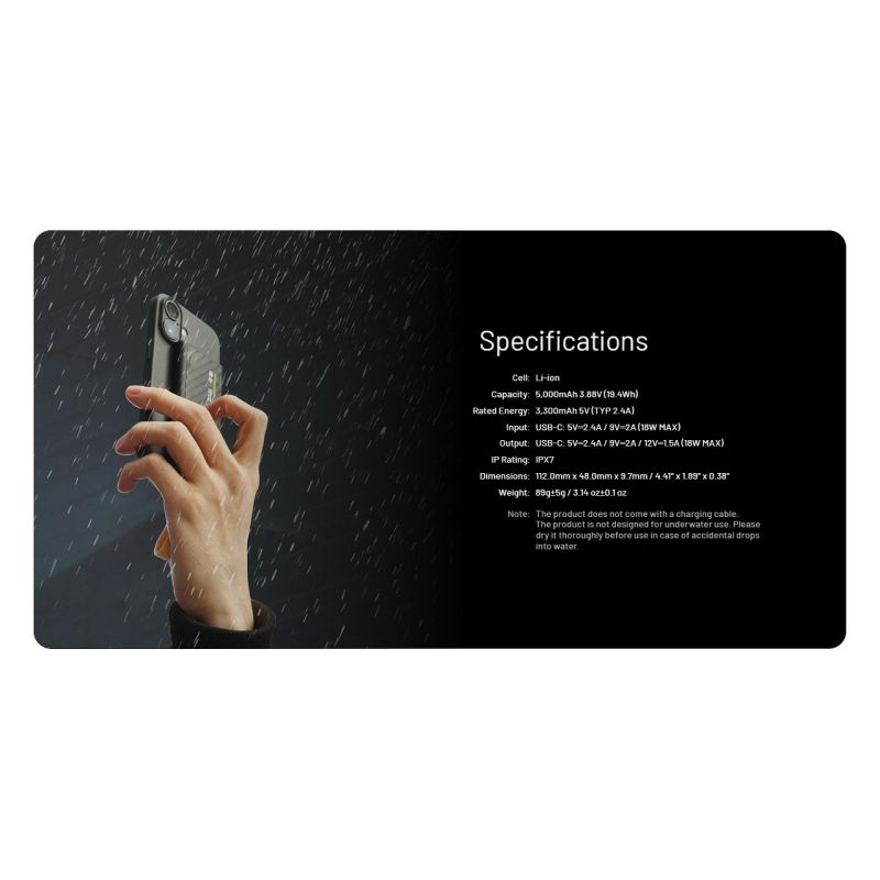 Nitecore NB Air 5000mAh Ultra Lightweight and Slim Power Bank