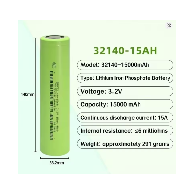 15Ah 32140 Lifepo4 High Power Battery 3.2V Large Capacity Scooter Battery