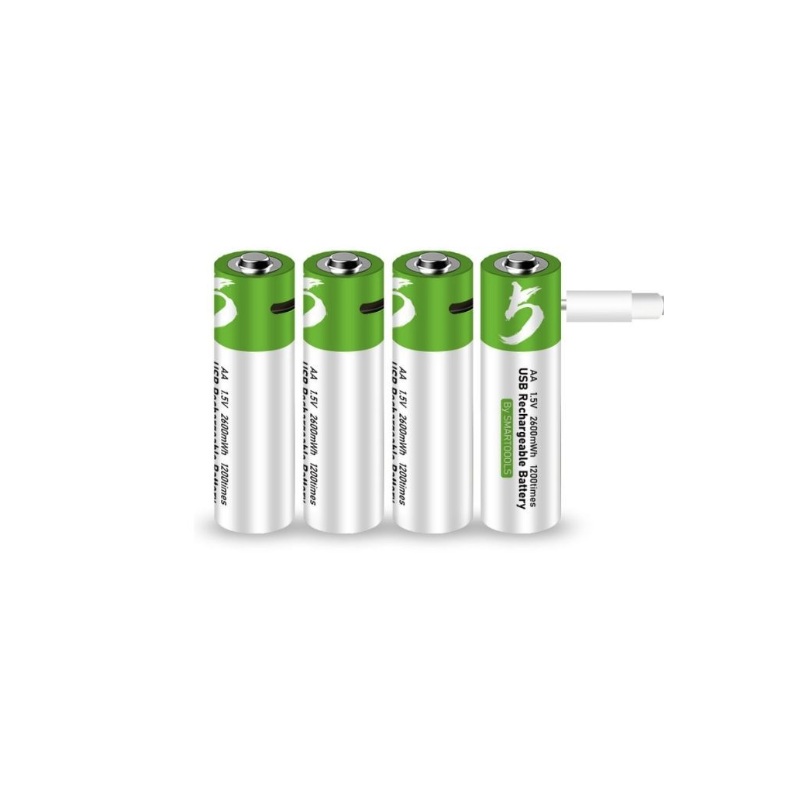 4pcs AA Battery AA Batteries, USB/Type-C AA Rechargeable Battery, High Capacity 1.5V 1733mAh 2600mWh 1.5 Hours Fast Charge