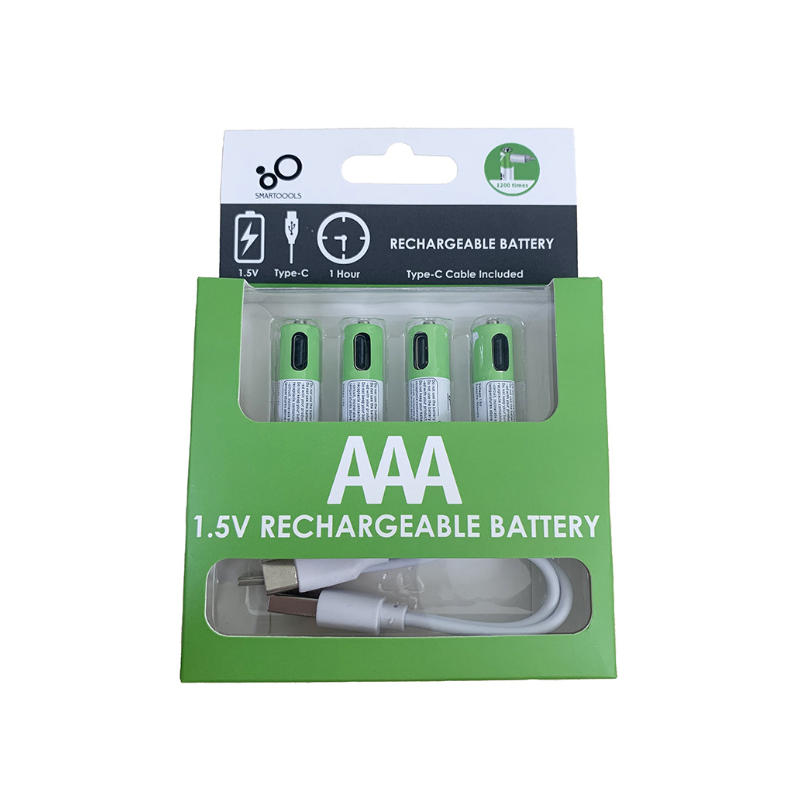 1.5V 4pcs AAA Battery AAA Batteries, USB/Type-C AAA Rechargeable Battery