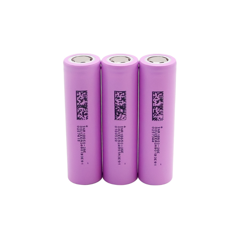 INR18650-26E 3.7V Flat Top Real 2600mAh 18650 Rechargeable Battery (3 Pack)