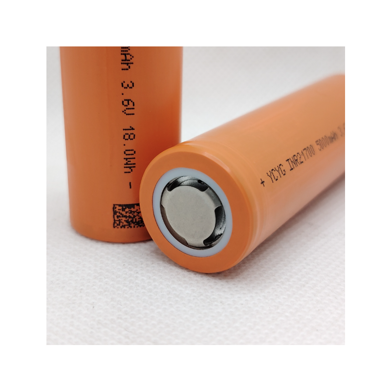 INR21700 Flat Top Real 5000mAh 21700 Battery Rechargeable (2 Pack)