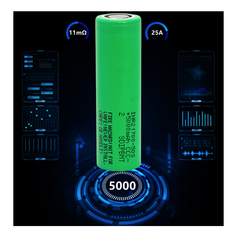 Battery Samsung50S, 3.7V Flat Top Real 5000mAh Battery Rechargeable