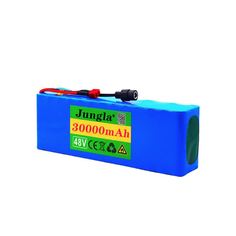 Batterie pour Moto et Scooter, 10S3P 48V 30000mAh Lithium-Ion Rechargeable Battery