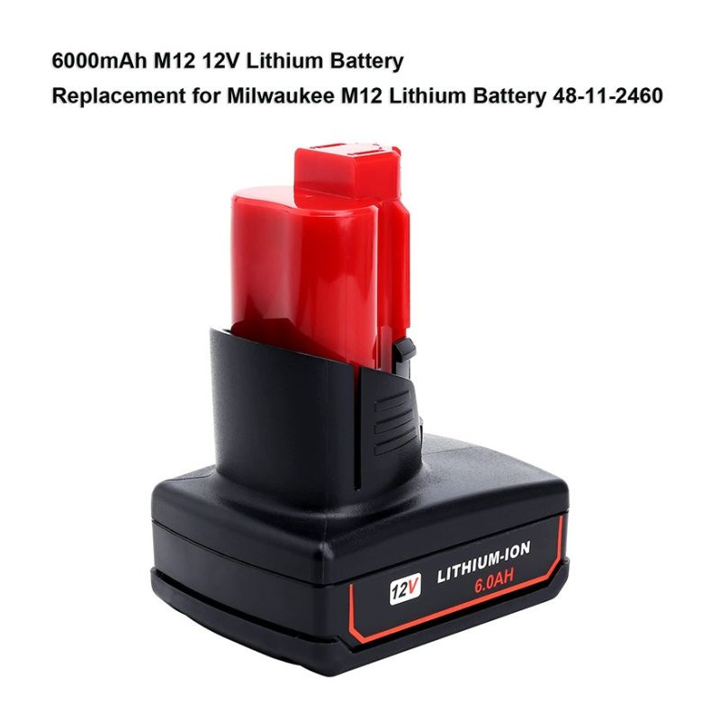 Milwaukee 48-11-2460 M12 REDLITHIUM XC 6.0 Extended Capacity 12V Lithium Battery Pack