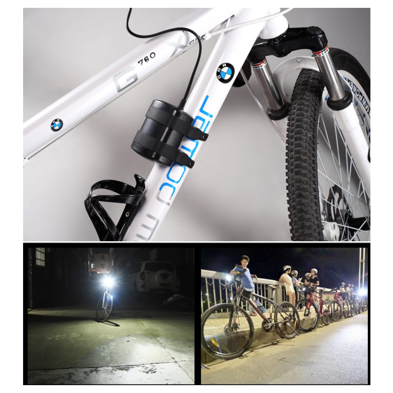8.4V Rechargeable Waterproof Battery Pack 6*18650 Battery Set for LED Bike Lights