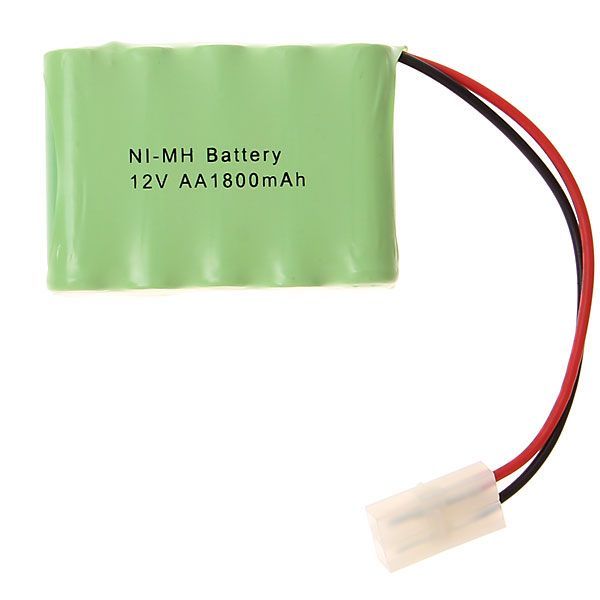 12V AA 1800mAh Ni-MH Big White Plug Battery Pack