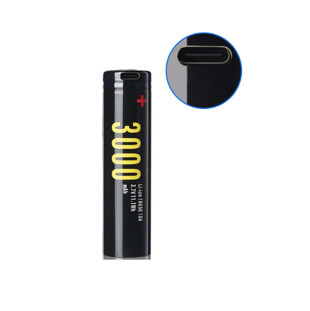 Soshine 18650 3000mAh 3.7V USB Rechargeable Li-ion Battery