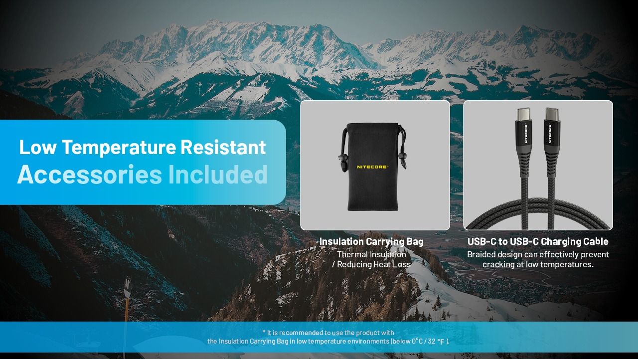 NITECORE SUMMIT 20000 -40°C Low Temperature Carbon Fiber Power Bank