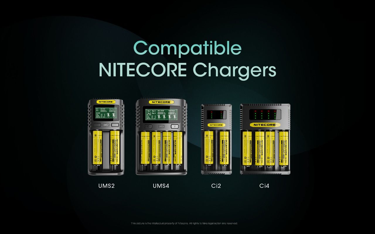 Nitecore Batteries NL1836 3.6V 3600mAh Rechargeable Battery