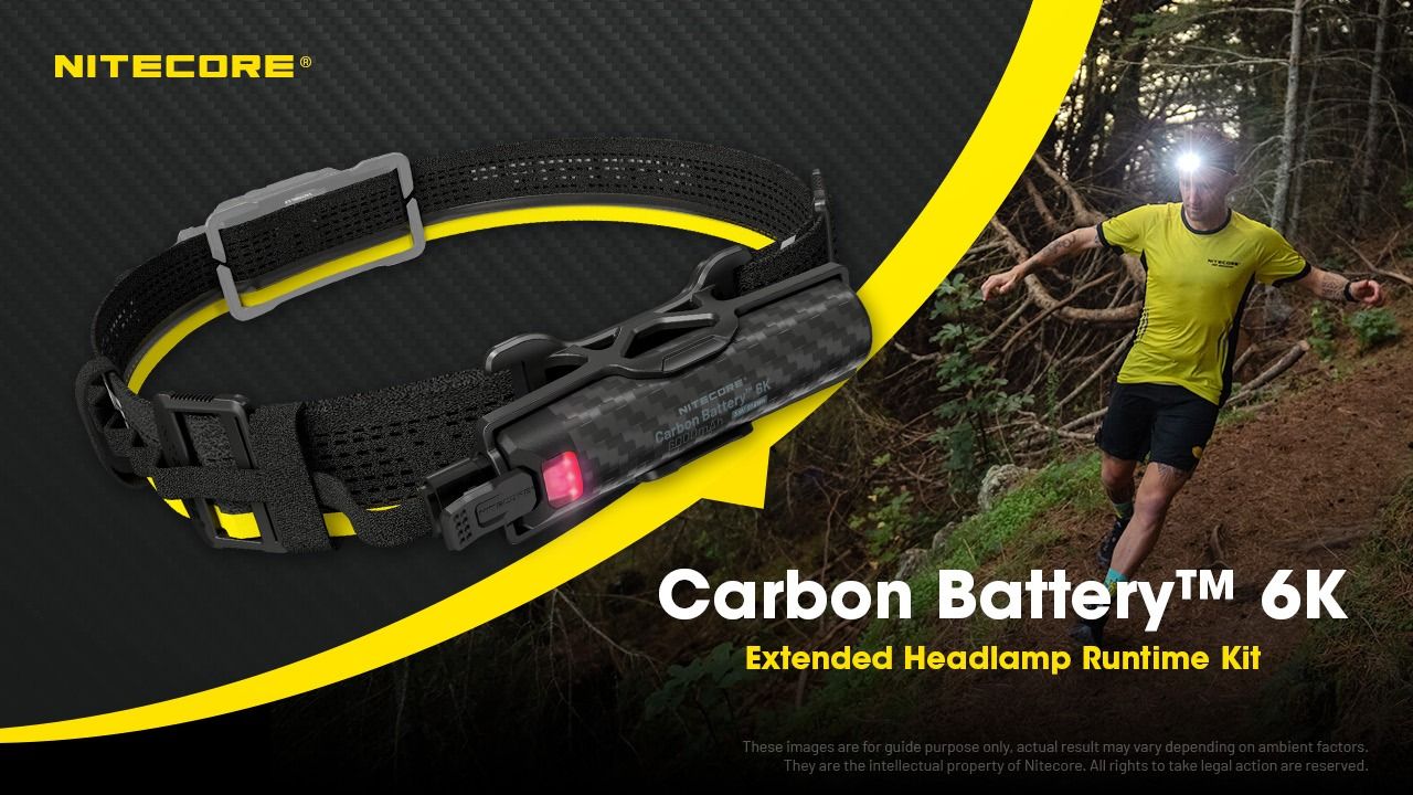 Nitecore Carbon Battery 6K Kit USB-C Rechargeable Lightweight 6000mAh Waterproof Power Bank