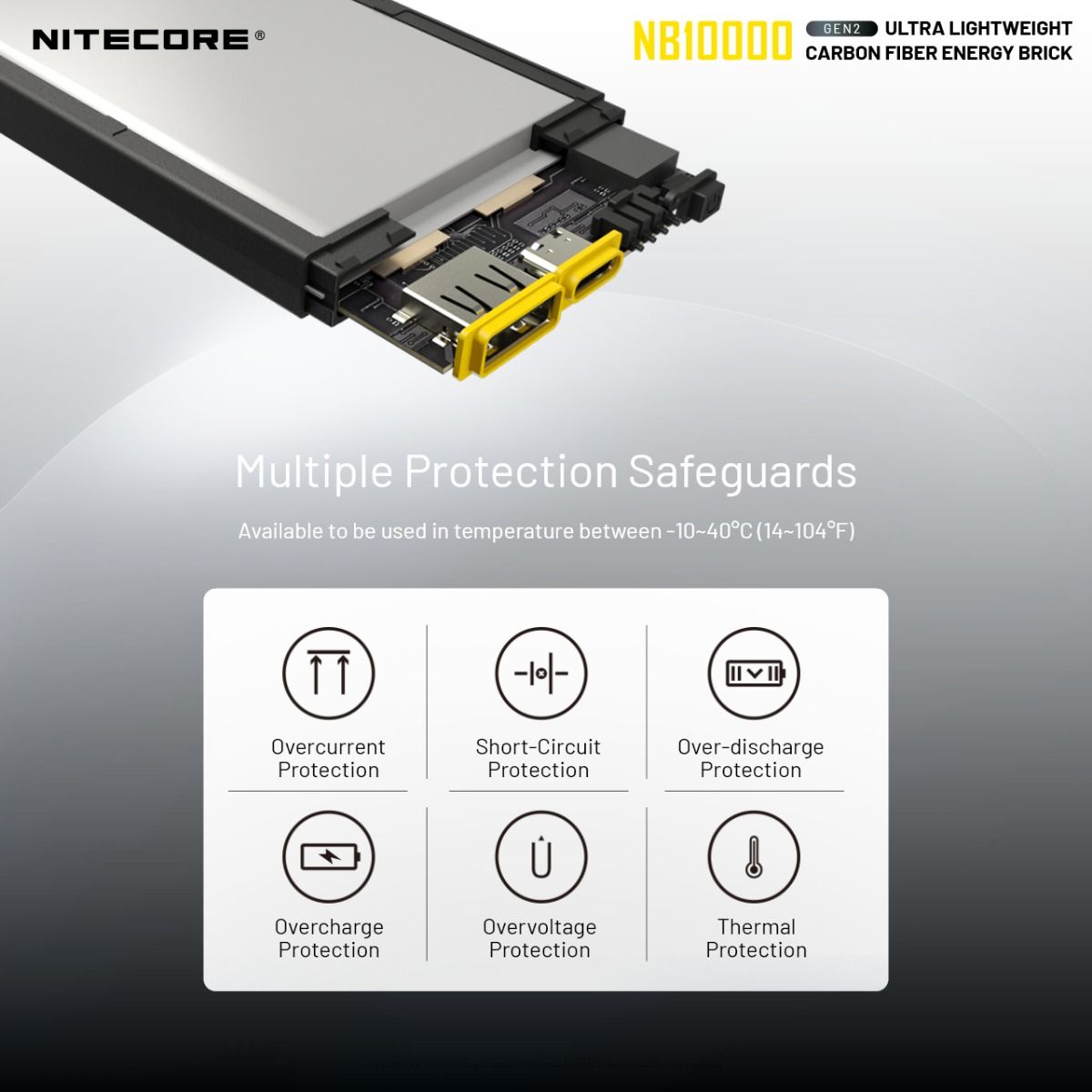 Nitecore NB10000 GEN II Quick Charge Dual-Output Type-C USB 10000mAh Power Bank