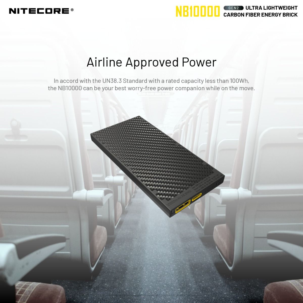 Nitecore NB10000 GEN II Quick Charge Dual-Output Type-C USB 10000mAh Power Bank