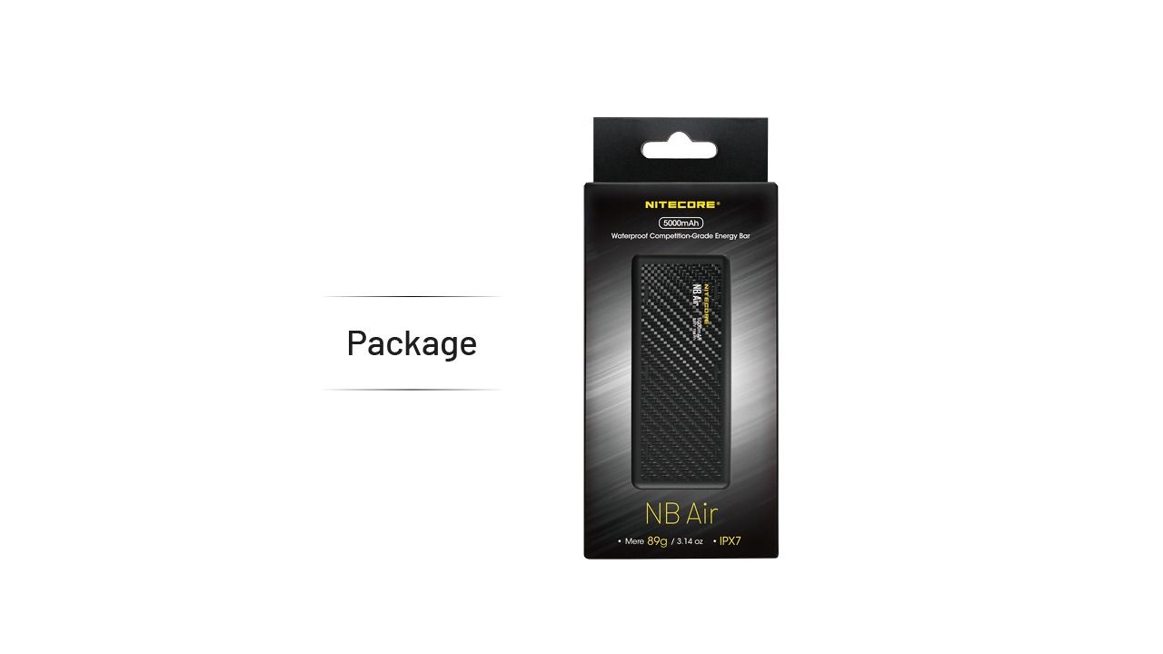 Nitecore NB Air 5000mAh Ultra Lightweight and Slim Power Bank