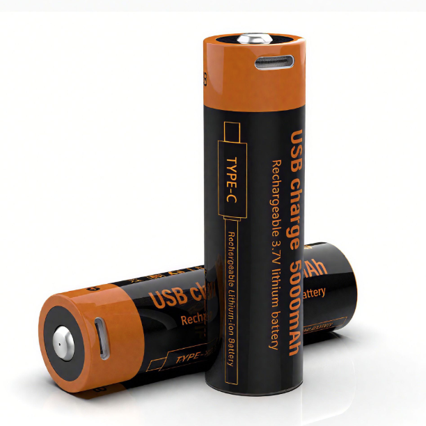 21700 USB 3.7V 5000mAh Type-C Rechargeable battery (2 Pack)