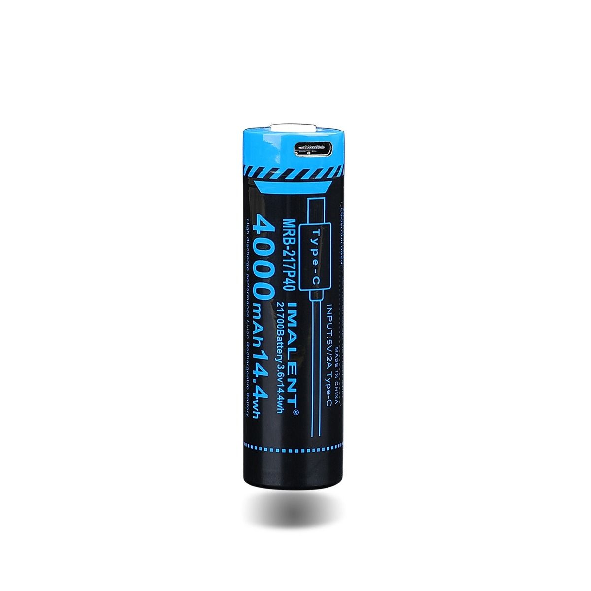 IMALENT MRB-217P40 21700 Battery 4000mAh Type-C Rechargeable High Capacity Battery
