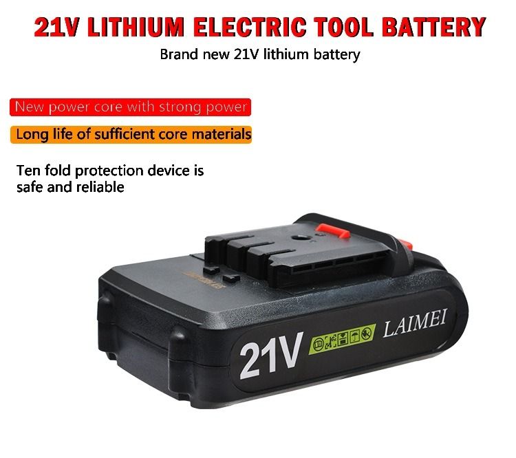 21V Lithium Battery for Electric Drill Cordless Screwdriver Versatile Li-ion 