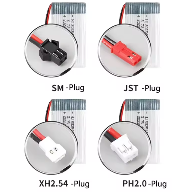 3.7V 600mAh Rechargeable Li-ion Battery for Unmanned Aerial Vehicle Remote Control Aircraft Model Airplane Batteries