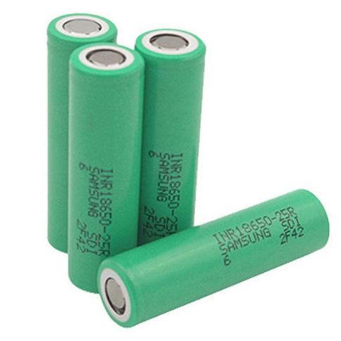Samsung25R INR18650 Battery 2500mAh 3.7v 25A High Power Battery(4 Pack)