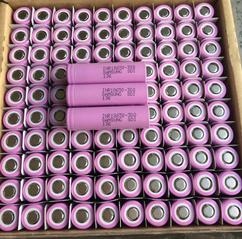 Samsung30Q 3.7V 3000mAh 18650 Battery Rechargeable 30Q (4 Pack)