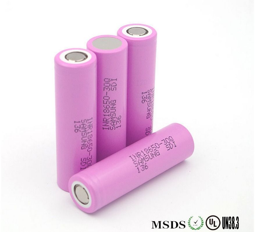 Samsung30Q 3.7V 3000mAh 18650 Battery Rechargeable 30Q (4 Pack)