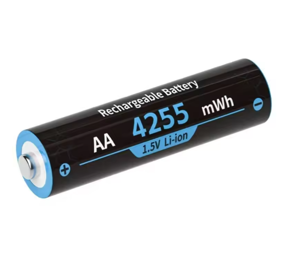 Rechargeable AA Batteries Lithium with Charger,8 pack 1.5V 4225mWh Double A Battery Rechargeable,Long Lasting Pilas Recargables Lithium ion AA Battery with Charging Storage Box