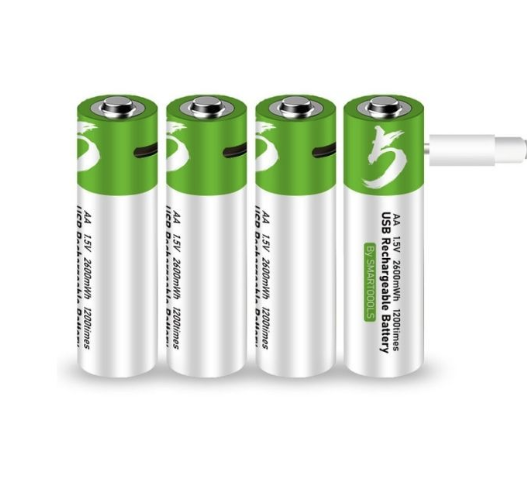 4pcs AA Battery AA Batteries, USB/Type-C AA Rechargeable Battery, High Capacity 1.5V 1733mAh 2600mWh 1.5 Hours Fast Charge