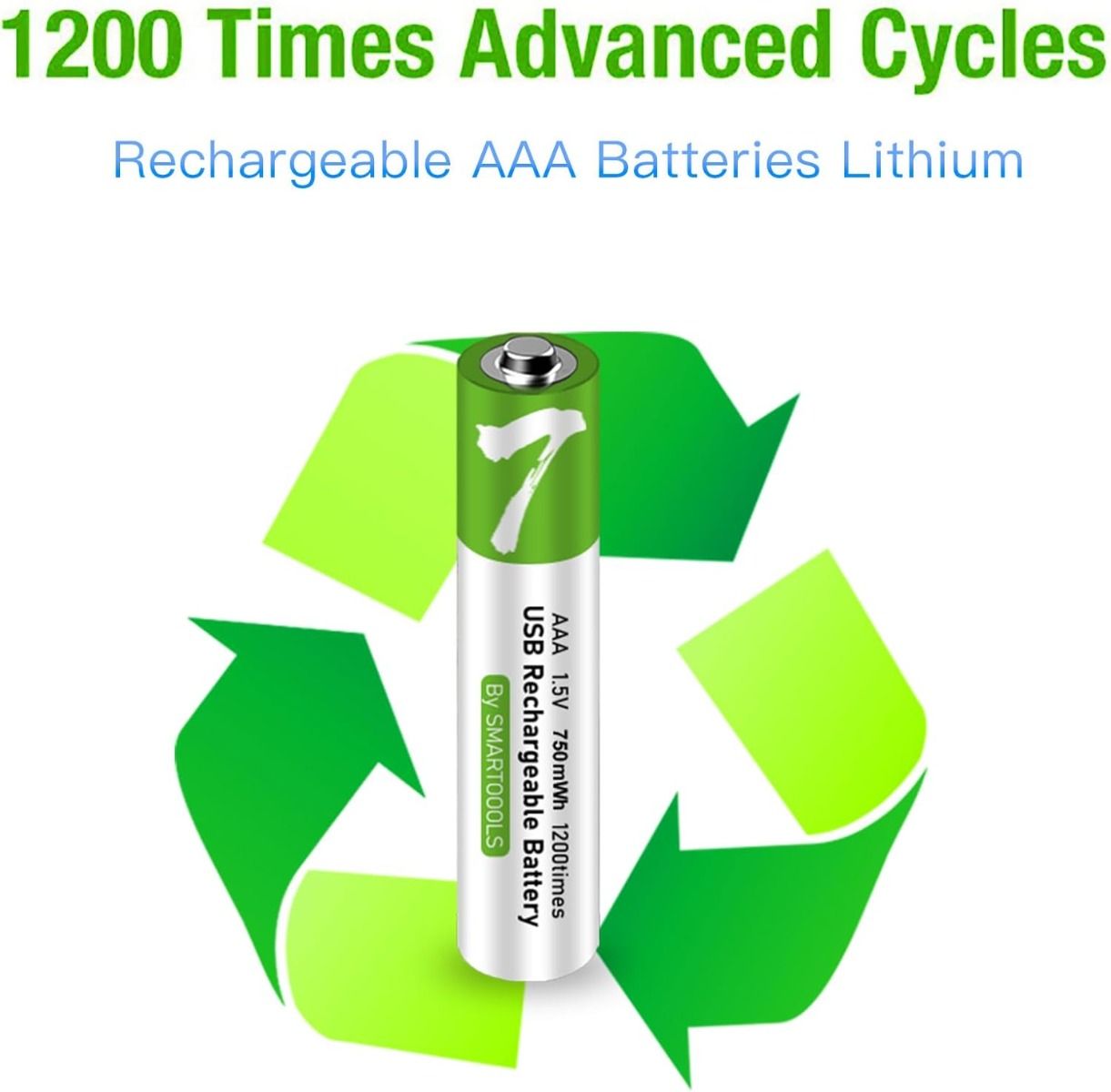1.5V 4pcs AAA Battery AAA Batteries, USB/Type-C AAA Rechargeable Battery