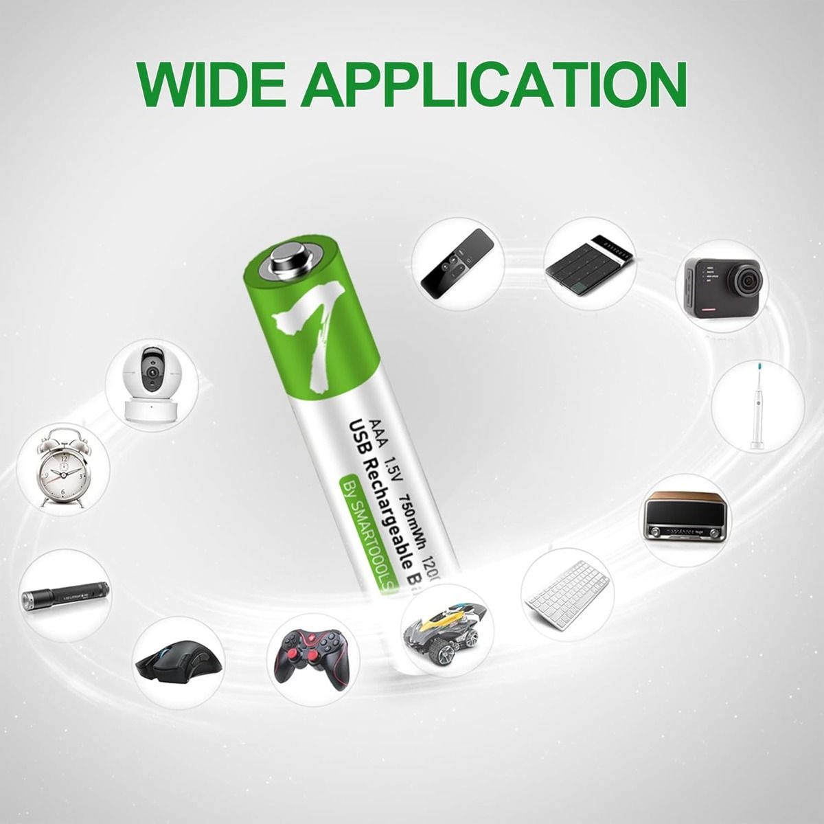 1.5V 4pcs AAA Battery AAA Batteries, USB/Type-C AAA Rechargeable Battery