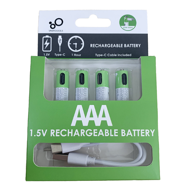 1.5V 4pcs AAA Battery AAA Batteries, USB/Type-C AAA Rechargeable Battery