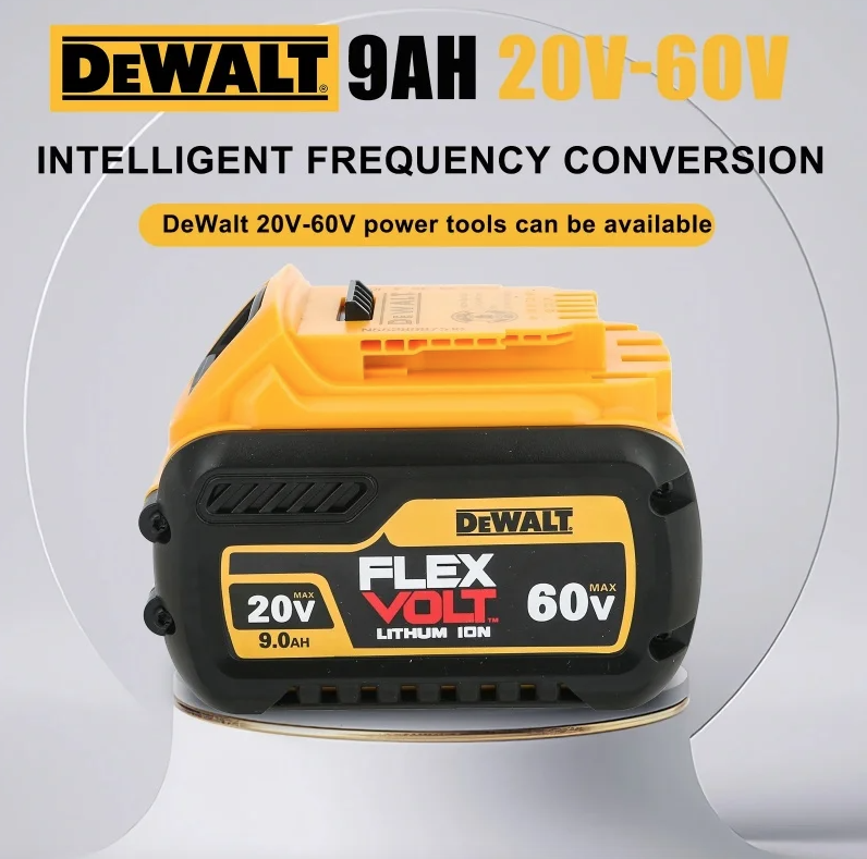 DEWALT Tool Battery DCB609Y 20V/60V 9.0Ah Rechargeable Lithium-ion Battery
