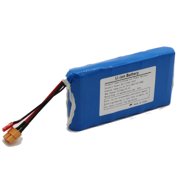 21700 7S1P 25.2V High Capacity Battery Pack for Lightweight Li-Ion Battery Skateboard 