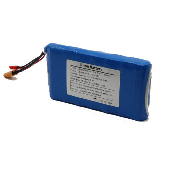 21700 7S1P 25.2V High Capacity Battery Pack for Lightweight Li-Ion Battery Skateboard 