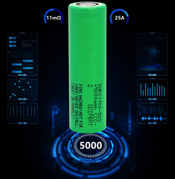 Battery Samsung50S, 3.7V Flat Top Real 5000mAh Battery Rechargeable