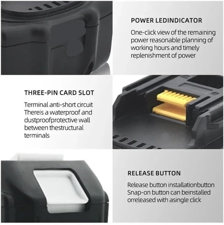 Makita BL1850B 18V Lithium-Ion 6.0Ah Cordless Power Tool Battery