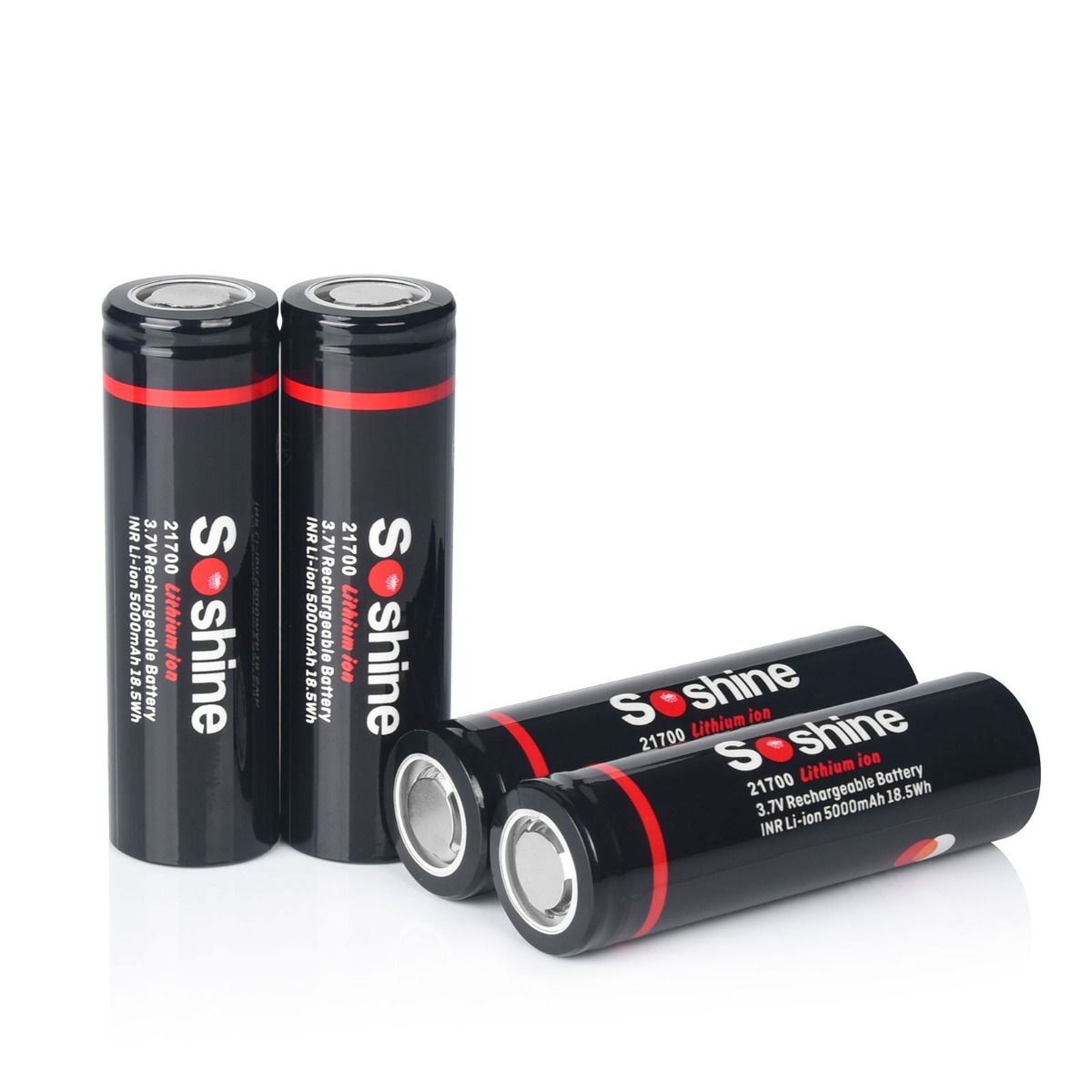  Soshine 21700 lithium battery 3.7v rechargeable battery 5000mAh flashlight battery